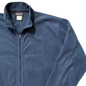Patagonia Synchilla Fleece Jacket Mens XL Full Zip Blue Outdoor‎ Warm Layer